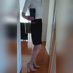 VTG Natalie Valentiny fully lined knee length skirt Wool blend EU 40 NWOT